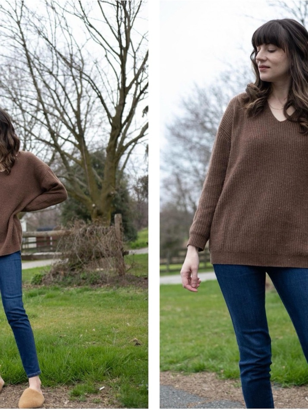 Jenni Kayne Cabin Cashmere Sweater in Nutmeg - Picture 3 of 13